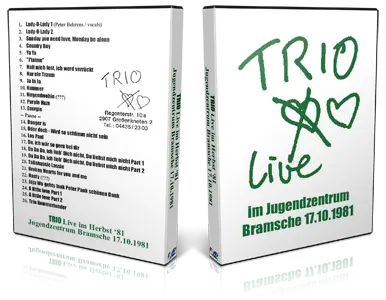 Artwork Cover of Trio 1981-10-17 DVD Bramsche Audience