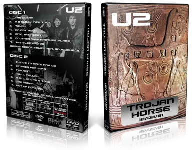 Artwork Cover of U2 1981-02-12 DVD Den Hague Proshot