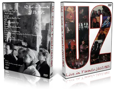 Artwork Cover of U2 1985-03-28 DVD Toronto Audience