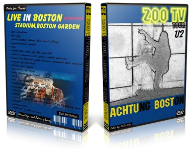 Artwork Cover of U2 1992-03-17 DVD Boston Audience