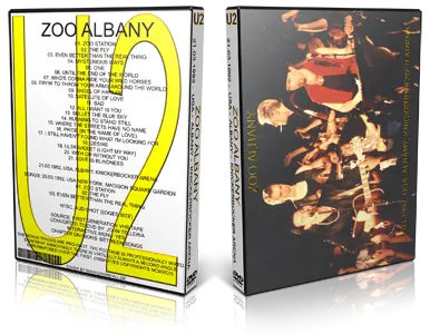 Artwork Cover of U2 1992-03-21 DVD Albany Audience
