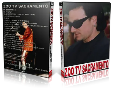 Artwork Cover of U2 1992-04-17 DVD Sacramento Audience