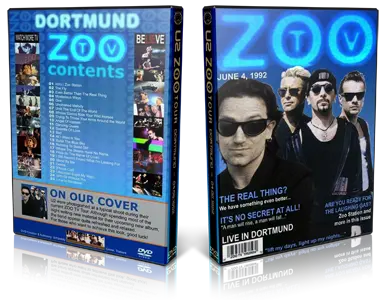Artwork Cover of U2 1992-06-04 DVD Dortmund Audience