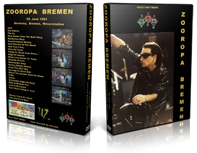Artwork Cover of U2 1993-06-09 DVD Bremen Audience