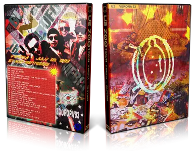 Artwork Cover of U2 1993-07-03 DVD Verona Audience