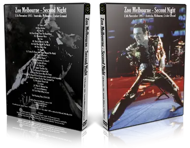 Artwork Cover of U2 1993-11-13 DVD Melbourne Audience