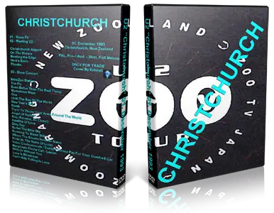 Artwork Cover of U2 1993-12-01 DVD Christchurch Audience