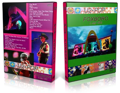 Artwork Cover of U2 1997-07-02 DVD Foxboro Proshot