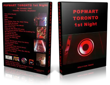 Artwork Cover of U2 1997-10-26 DVD Toronto Audience
