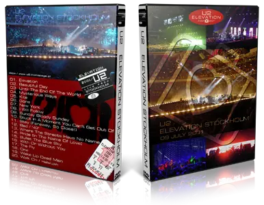 Artwork Cover of U2 2001-07-09 DVD Stockholm Audience