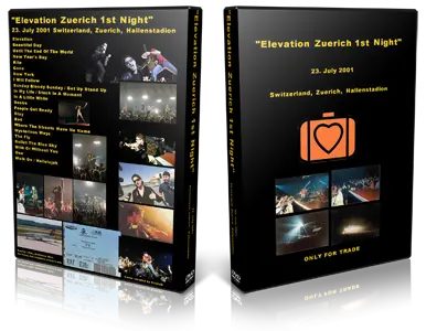 Artwork Cover of U2 2001-07-23 DVD Zurich Audience