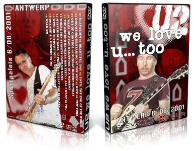 Artwork Cover of U2 2001-08-06 DVD Antwerp Audience
