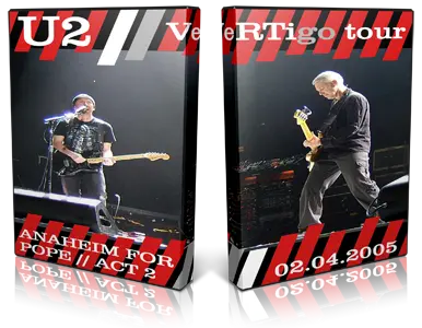 Artwork Cover of U2 2005-04-02 DVD Anaheim Audience