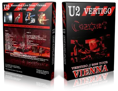Artwork Cover of U2 2005-07-02 DVD Vienna Audience