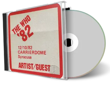 Artwork Cover of The Who 1982-12-10 CD Syracuse Audience