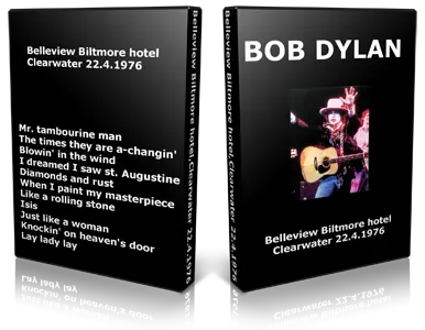 Artwork Cover of Bob Dylan 1976-04-22 DVD Clearwater Proshot