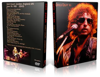 Artwork Cover of Bob Dylan 1981-06-30 DVD London Audience