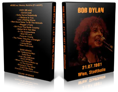 Artwork Cover of Bob Dylan 1981-07-21 DVD Vienna Audience
