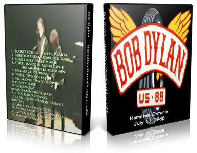 Artwork Cover of Bob Dylan 1988-07-11 DVD Hamilton Audience
