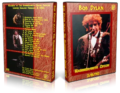 Artwork Cover of Bob Dylan 1990-02-08 DVD London Audience