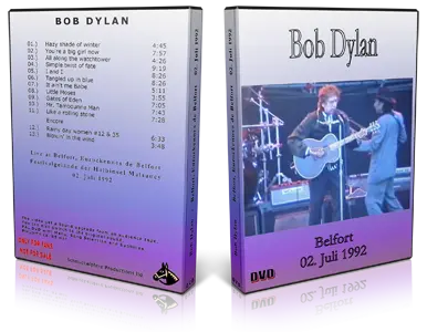 Artwork Cover of Bob Dylan 1992-07-02 DVD Belfor Audience