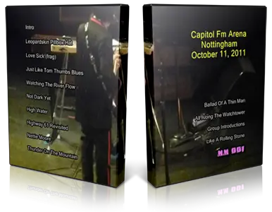 Artwork Cover of Bob Dylan 2011-10-11 DVD Nottingham Audience