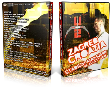 Artwork Cover of U2 2009-08-09 DVD Zagreb Audience