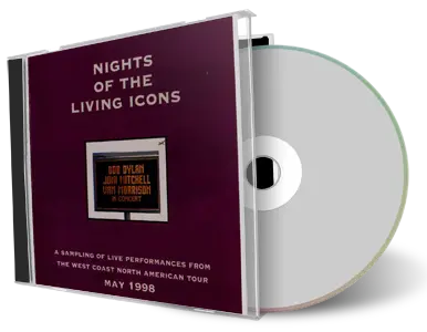Artwork Cover of Van Morrison Compilation CD Nights of The Living Icons w Bob Dylan Audience