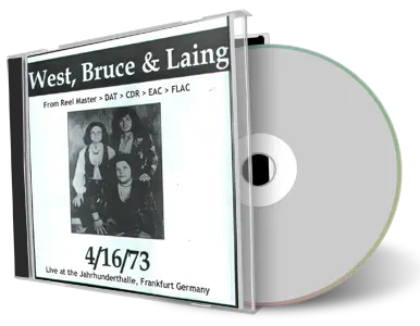 Artwork Cover of West Bruce Laing 1973-04-16 CD Frankfurt Audience