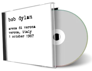 Artwork Cover of Bob Dylan 1987-10-01 CD Verona Audience