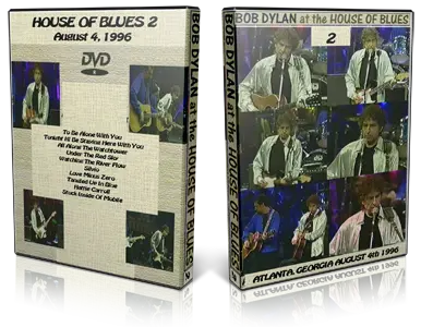 Artwork Cover of Bob Dylan 1996-08-04 DVD Atlanta Proshot