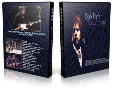 Artwork Cover of Bob Dylan 1998-10-29 DVD Toronto Audience