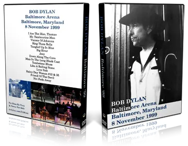 Artwork Cover of Bob Dylan 1999-11-08 DVD Baltimore Audience
