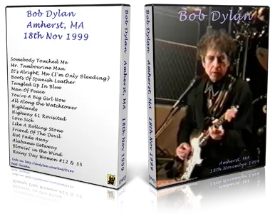 Artwork Cover of Bob Dylan 1999-11-18 DVD Amherst Audience