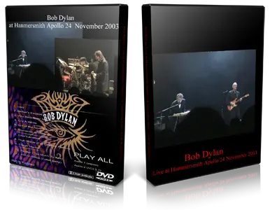 Artwork Cover of Bob Dylan 2003-11-24 DVD London Audience