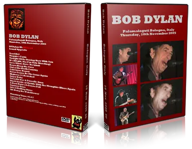 Artwork Cover of Bob Dylan 2005-11-10 DVD Bologna Audience