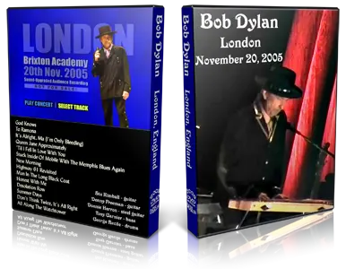 Artwork Cover of Bob Dylan 2005-11-20 DVD London Audience