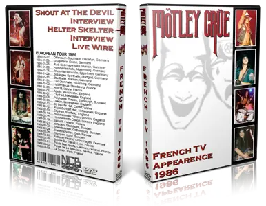 Artwork Cover of Motley Crue Compilation DVD 1986 French TV Proshot