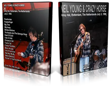 Artwork Cover of Neil Young 1996-07-03 DVD Rotterdam Audience