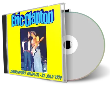 Artwork Cover of Eric Clapton 1974-07-27 CD Davenport Audience