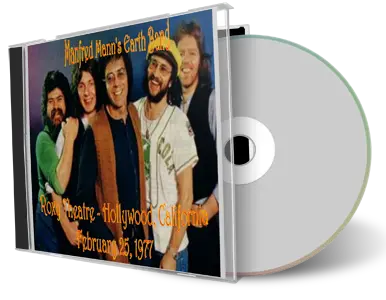 Artwork Cover of Manfred Manns Earth Band 1977-02-25 CD Hollywood Audience