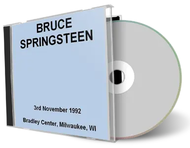 Artwork Cover of Bruce Springsteen 1992-11-03 CD Milwaukee Audience