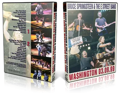 Artwork Cover of Bruce Springsteen 1999-09-03 DVD Washington Audience