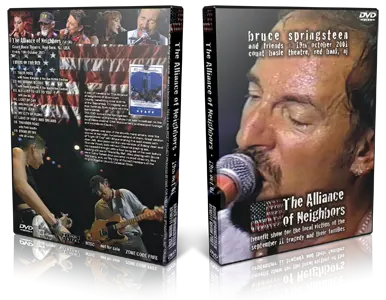 Artwork Cover of Bruce Springsteen 2001-10-19 DVD Red Bank Proshot