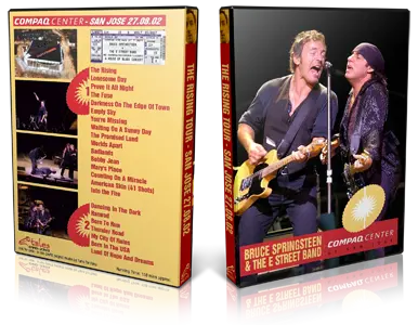 Artwork Cover of Bruce Springsteen 2002-08-27 DVD San Jose Audience