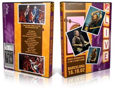 Artwork Cover of Bruce Springsteen 2002-10-16 DVD Barcelona Proshot