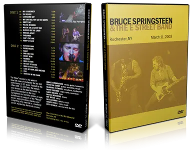 Artwork Cover of Bruce Springsteen 2003-03-11 DVD Rochester Audience
