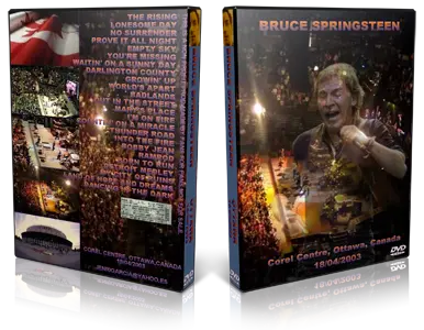 Artwork Cover of Bruce Springsteen 2003-04-18 DVD Ottawa Audience