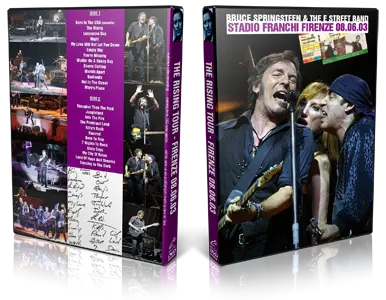 Artwork Cover of Bruce Springsteen 2003-06-08 DVD Florence Audience