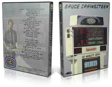 Artwork Cover of Bruce Springsteen 2003-08-30 DVD East Rutheford Audience